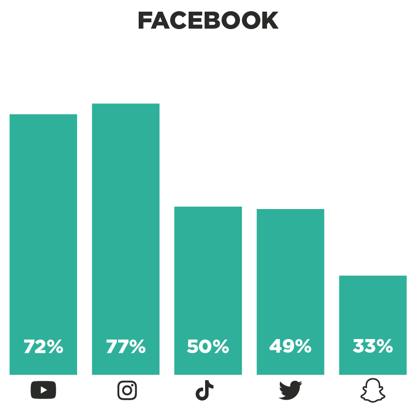 Facebook Column Chart