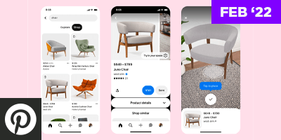 Pinterest develops AR Furniture