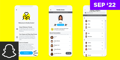 Snapchat introduces 'Family Center'